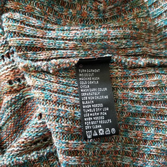 August Silk Batwing Multi Color Knit Sweater - Picture 9 of 10